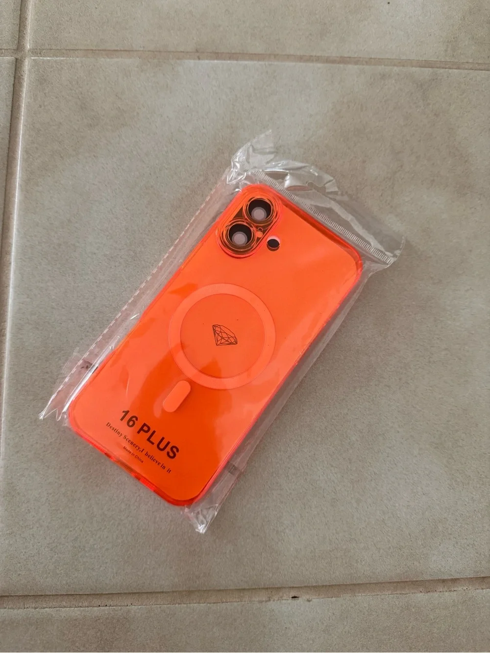 16 Plus Magnetic Phone Case - Neon Orange